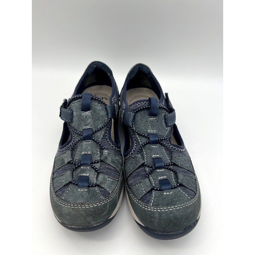 Earth Origins Navy Blue Skye Song Casual Suede Sneaker Sandal Shoes Size 6